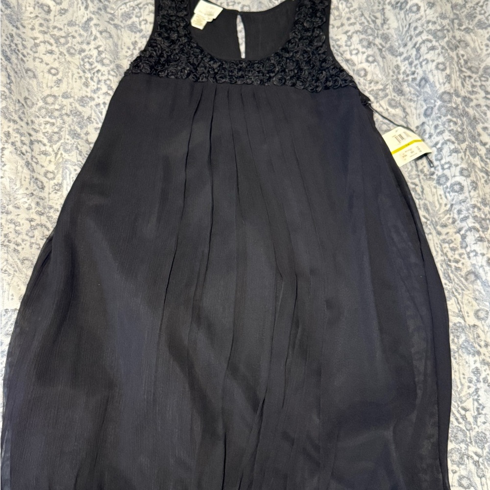 Donna Morgan Black Textured Dress